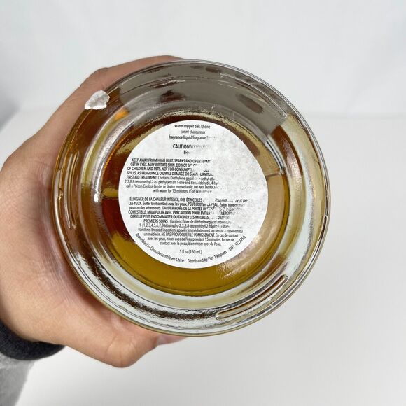 NEW Pier 1 Warm Copper Oak Reed Diffuser Oil 5oz Eucalyptus Clary Sage White Oak - Picture 3 of 5